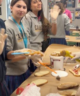 Instagram post: sandwich-making session